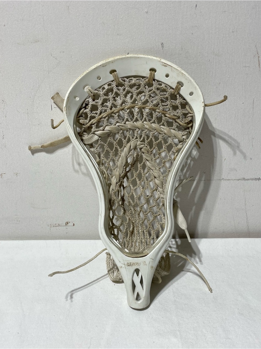 Warrior Revolution Revo X Lacrosse Head White Strung Attack Midfield